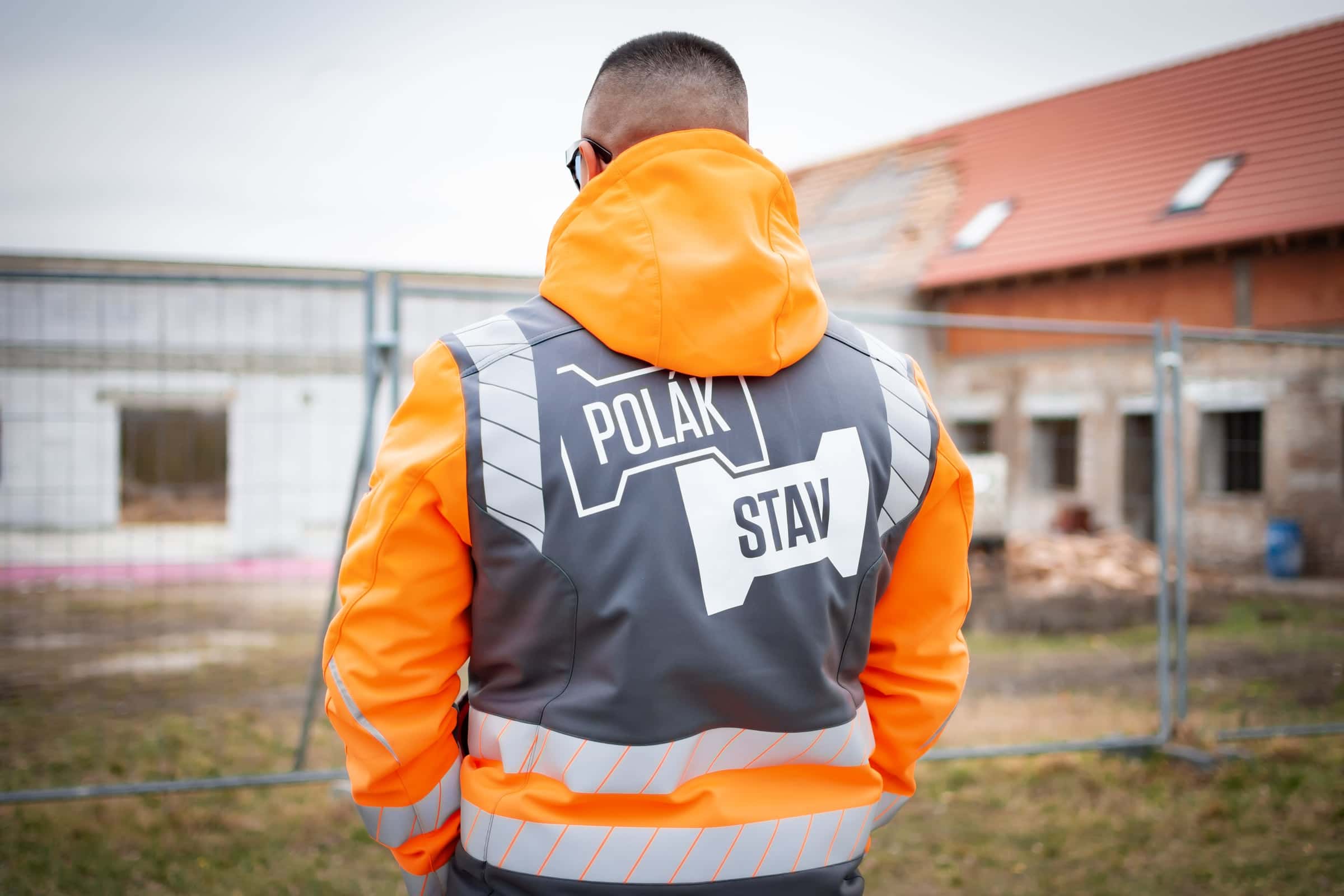 Pracovná bunda s logom POLÁKSTAV na chrbte